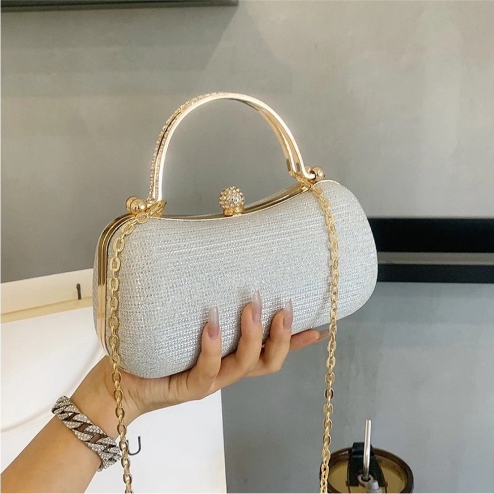 Elegant Gold and Silver Women's Clutch